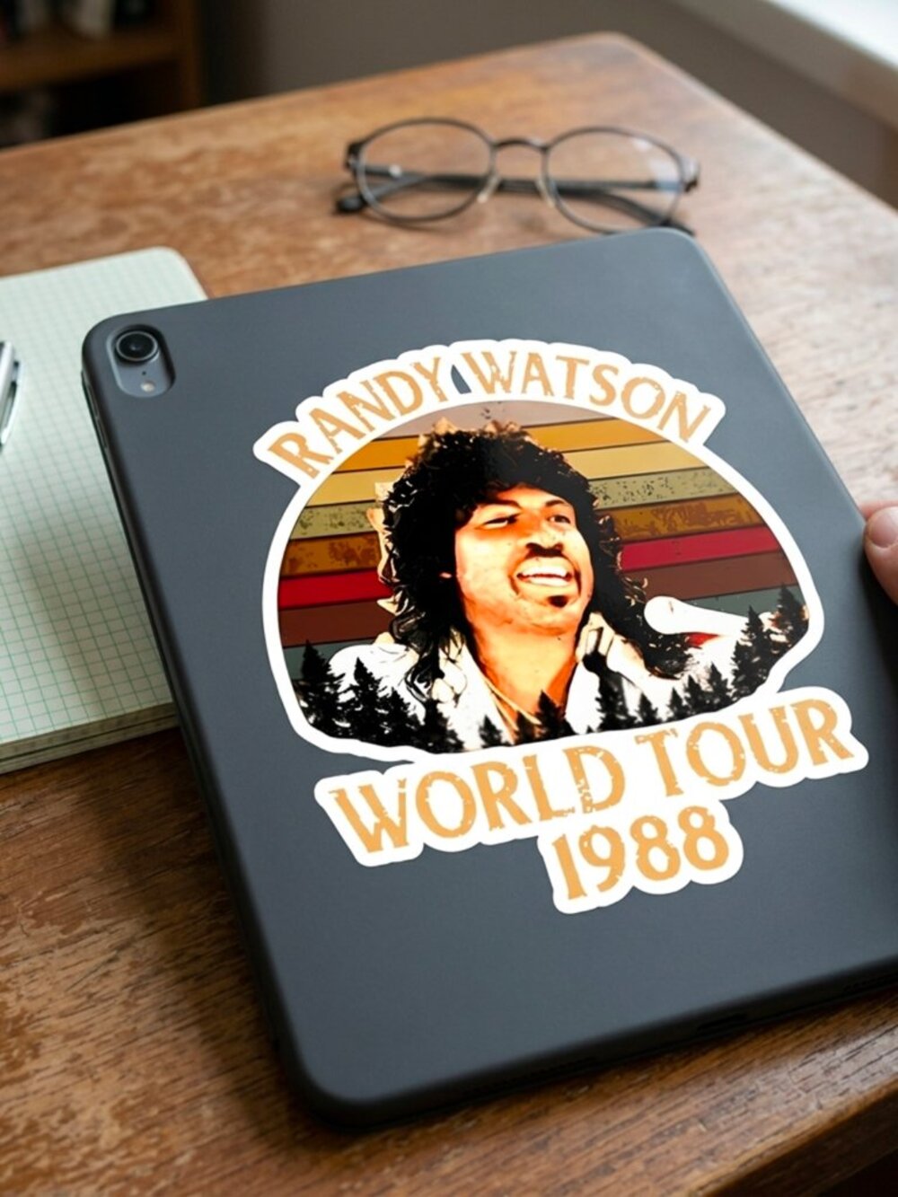 80S Randy Watson Chocolate Sticker - Picture 4 of 5